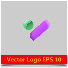 Abstract, modern letter decorative font with gradient and solid. Decorative monogram alphabet