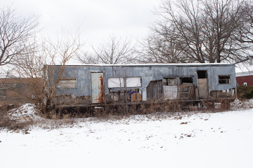 Fototapeta na wymiar train ruins