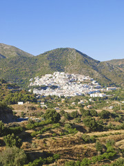 Weisses Dorf Ojen, Spanien, Andalusien, Ojen