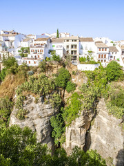 Ronda, Malaga, Andalusien, Spanien, Altstadt, Schlucht El Tajo