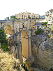 Ronda, Malaga, Andalusien, Spanien, Altstadt, Schlucht El Tajo,