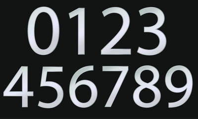 gold numbers one to ten