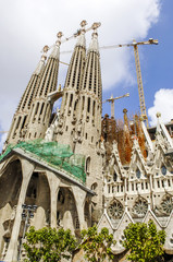 Barcelona, Kathedrale Sagrada Familia, Architekt Antonio Gaudi,