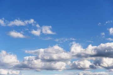 Blue sky background. Beautiful sky with white clouds