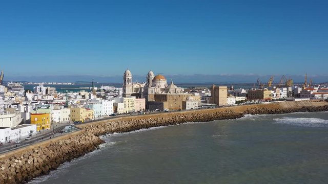 Roman Catholic Diocese of C&aacute;diz y Ceuta Spain aerial view sunny day 
