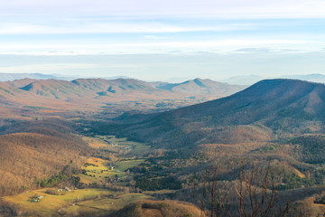 View at Appalachian mountains