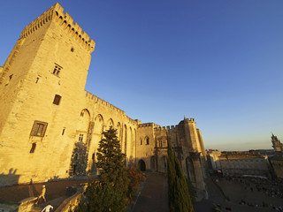 Papstpalast, Stadtansicht Avignon, Provence, Frankreich, Avignon