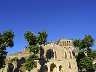 Fototapeta na wymiar Mittelalterliche Festungsstadt Carcassonne, Frankreich, Languedo