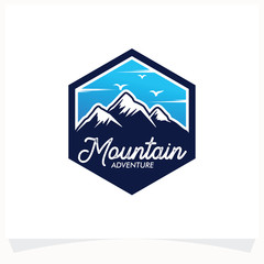 Mountain Adventure Logo Design Template