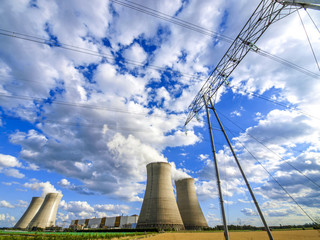 AkW, Atomkraftwerk im Loiretal bei Benne Ouzover sur Loire, Fran