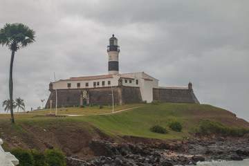 Fototapeta na wymiar Farol da barra lighthouse, Salvador da bahia, Brazil, South America