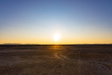 Fototapeta premium Rising sun on the Playa