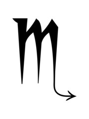 Skorpion Sternzeichen Symbol 