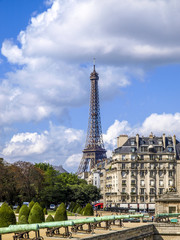 Fototapeta na wymiar Paris, Eiffelturm, Tour Eiffel, Frankreich