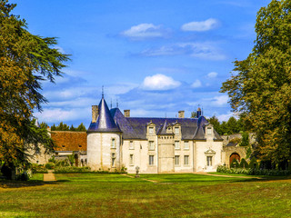 Fototapeta na wymiar Chateau de la Chatonniere, Frankreich, Loire-Tal