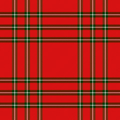 Christmas new year Tartan. Pattern Scottish cage
