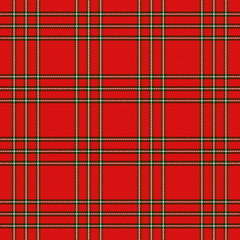 Christmas new year Tartan. Pattern Scottish cage