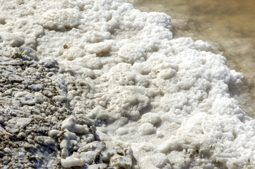Saline, Verdunstungsbecken, Kristallisation von Salz, Frankreich