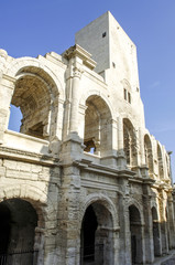 Obraz premium Arles, Arenes, römische Arena, Frankreich, Provence