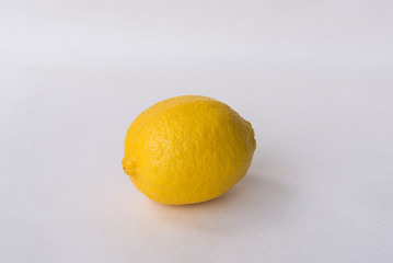 A lemon isolated on  white background.