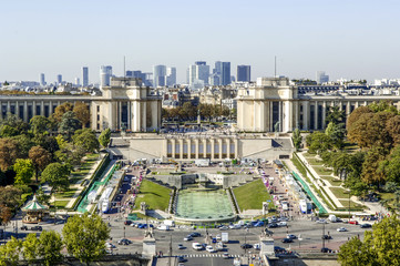 Paris, Palais de Chaillot, La Defense, Frankreich