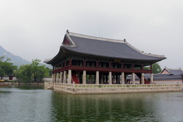 Naklejka premium 韓国ドラマ ロケ地 景福宮 慶会楼