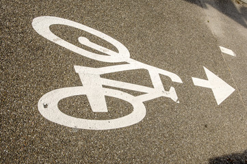 Fototapeta premium Fahrradweg