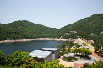 Buan dam in Buan-gun, South Korea.