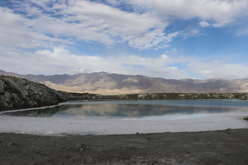 Dachaidan Emerald Salt Lake in Qinghai Province, China