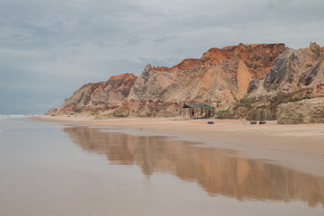 Fototapeta na wymiar Morro Branco beach, Beberibe, Brazil, South America