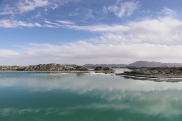 Plakat Dachaidan Emerald Salt Lake in Qinghai Province, China