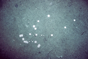 White drops on the cement floor