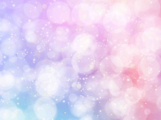 Abstract bokeh light effect background. Colorful gradient blurred and pastel colored. Picture for creative wallpaper or design art work.