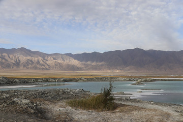 Dachaidan Emerald Salt Lake in Qinghai Province, China