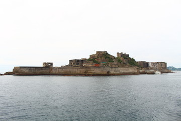Fototapeta na wymiar 端島（軍艦島）Hashima island(Battleship island)