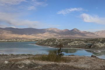 Dachaidan Emerald Salt Lake in Qinghai Province, China