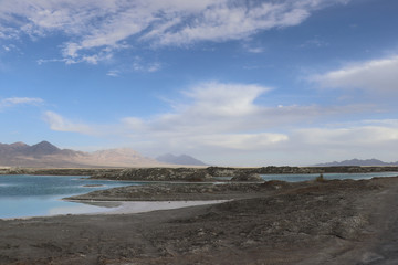 Dachaidan Emerald Salt Lake in Qinghai Province, China