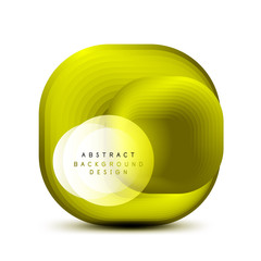 Square geometric banners with 3d smooth blend effect. Digital technology trendy icon design. Vector Illustration For Wallpaper, Banner, Background, Card, Book Illustration, landing page