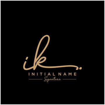 Initial Letter Ik Logotype Company Name Stock Vector (Royalty Free)  1059434942, Shutterstock