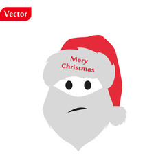 Christmas background with Santa Claus Merry Christmas and Happy New Year Ho-Ho-Ho Vector illustration. eps 10