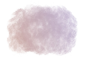Abstract purple watercolor on white background