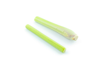 lemon grass on white background.