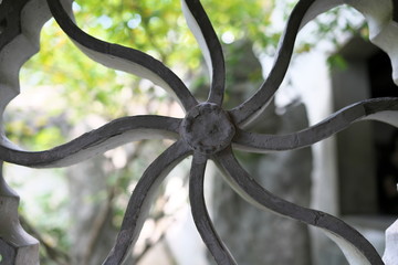 Suzhou,China-September 14, 2019: Lattice window or ornamental window in LiuYuan garden or Lingering garden, one of the world heritage in Suzhou, China