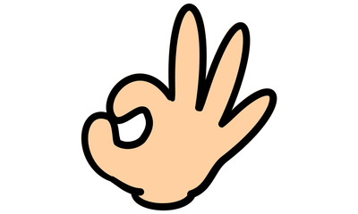 手描きハンドサイン