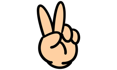 手描きハンドサイン