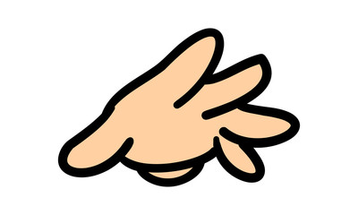 手描きハンドサイン