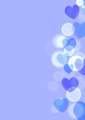 ハート　バレンタイン　背景イラスト