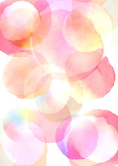 水彩手描き　春　背景イラスト