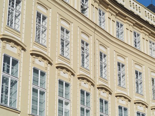Obraz premium Prague, Czech Republic. Facades of historic buildings in the city center