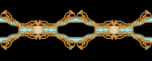 Baroque design, luxury European design，the wallpaper design
